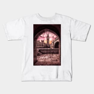 London Big Ben Sunset Kids T-Shirt